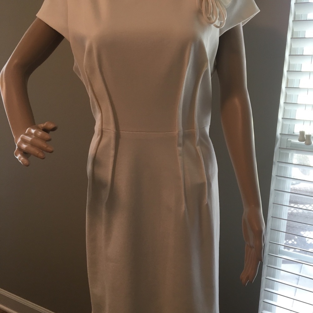 White fitted dress
